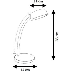 Produktbild für Schreibtischlampe Unilux Tamy, rosa, LED