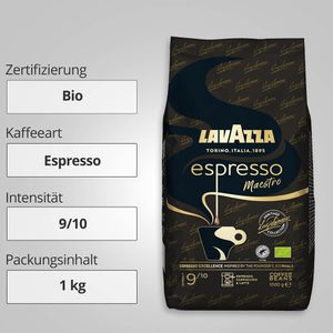 Produktbild für Kaffee Lavazza Espresso Maestro, BIO
