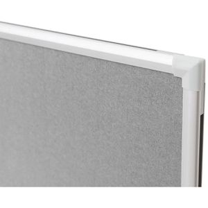 Produktbild für Kombitafel ALLboards CO129FS, 2 in 1, grau / weiß