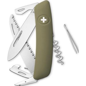 SWIZA Taschenmesser D05, 12 Funktionen, khaki, mit Feststellklinge