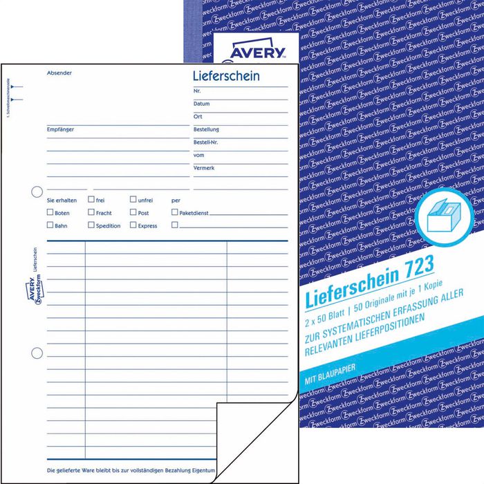 Avery Zweckform 1736-5 Ricevuti A6 - 2x40 Fogli, Confezione Da 5, Con Copia Gialla, Antifalsificazione - Foto 7