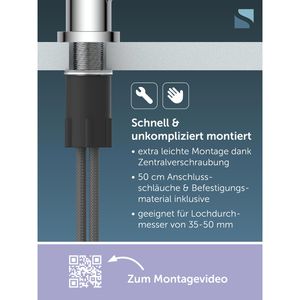 Produktbild für Küchenarmatur Schütte Cornwall, chrom