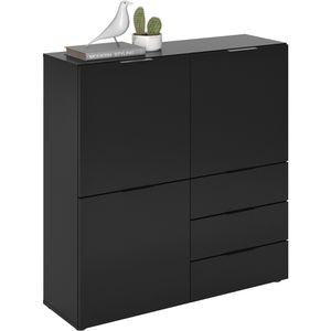 Produktbild für Kommode FMD-Möbel Dark 2, schwarz