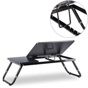 Produktbild für Laptoptisch Relaxdays 10013215, aus Holz, höhenverstellbar