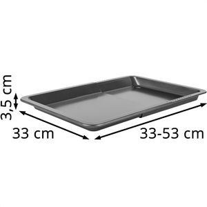 Produktbild für Backblech Axentia 135693, grau, aus Stahlblech