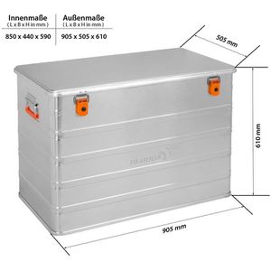 Produktbild für Alubox ALUBOX-Alukiste Universal C236, 236 Liter