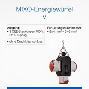 Produktbild für Hängeverteiler as-Schwabe Mixo V, IP44 für außen