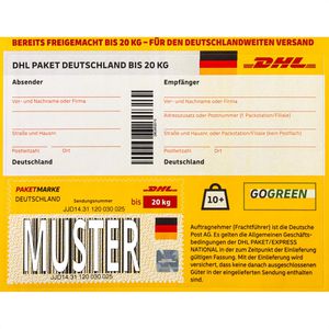 Paketmarke DeutschePost national, bis 20kg