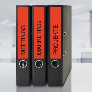 Produktbild für Rückenschilder Zweckform L4762-20, rot