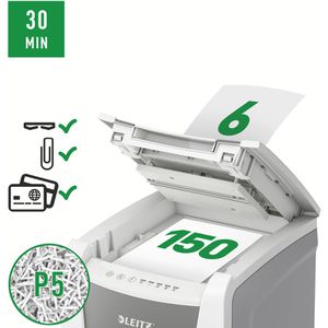 Produktbild für Aktenvernichter Leitz 8014 IQ Autofeed Office 150, weiß
