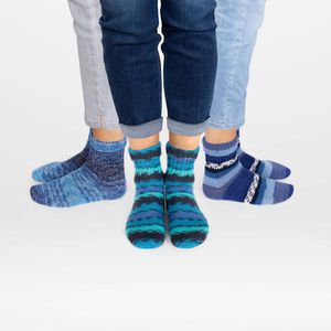 Produktbild für Häkelgarn Gründl 6229-05, Sockenwolle Trio print blau/grün mix