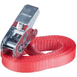 Produktbild für Spanngurt Sandax rot, mit Ratsche