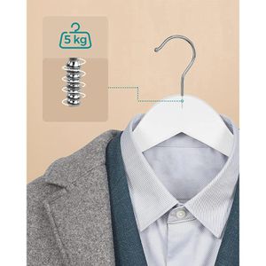 Produktbild für Kleiderbügel Songmics CRW03W10, aus Ahornholz