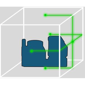 Produktbild für Kreuzlinienlaser DeWalt DCE825NG18-XJ
