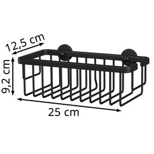 Produktbild für Duschablage Tesa Moon Black 40567, schwarz matt