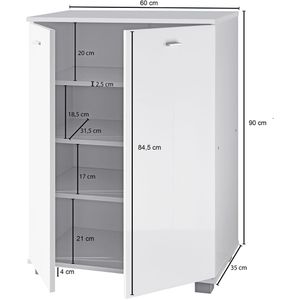 Produktbild für Schuhschrank Wohnling Nimes, WL1.348, weiß