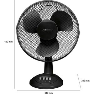 Produktbild für Ventilator Clatronic VL 3602, schwarz, Ø 30cm