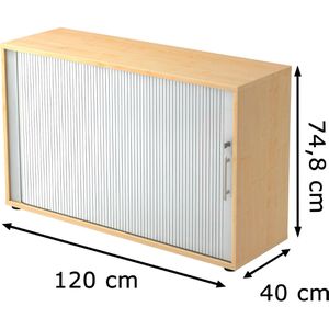 Produktbild für Rollladenschrank Hammerbacher 1732S, aus Holz