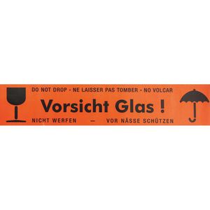 Produktbild für Packband Supra PVC, Vorsicht Glas