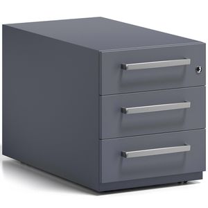 Produktbild für Rollcontainer Bisley Note, aus Metall, anthrazit