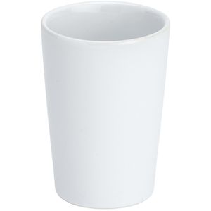 Produktbild für Zahnputzbecher Wenko Coni, weiß, aus Keramik
