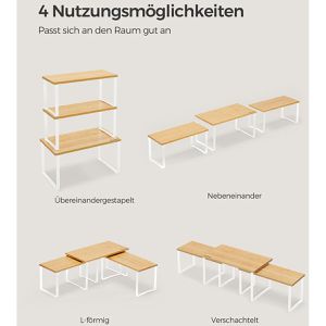 Produktbild für Küchenregal Songmics KCS014W01, braun, 3er Set