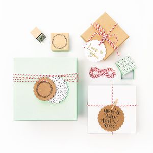 Produktbild für Hängeetiketten Folia Geschenkanhänger Rund