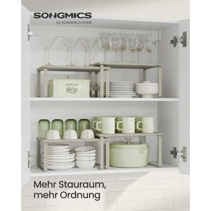Produktbild für Küchenregal Songmics KCS002K01, beige, 2er Set