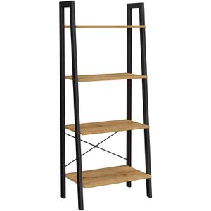 Bücherregal Vasagle LLS044B05, schwarz / honig-braun