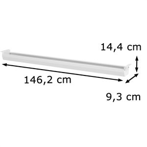 Produktbild für Kabelwanne Hammerbacher KC18/W, weiß