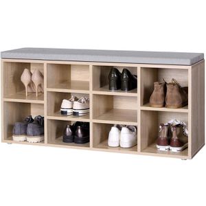 Produktbild für Schuhbank Vasagle LHS10WT, eiche, aus Holz
