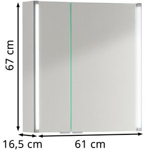 Produktbild für Spiegelschrank Fackelmann LED-Line 82952, weiß