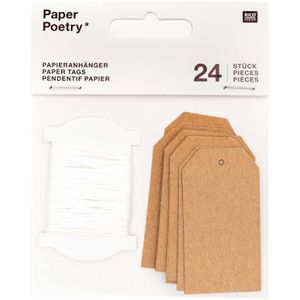 Produktbild für Hängeetiketten Rico-Design Paper Poetry, 3,5x6 cm
