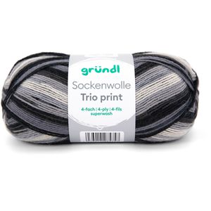 Produktbild für Häkelgarn Gründl 6229-03, Sockenwolle Trio print, beige mix