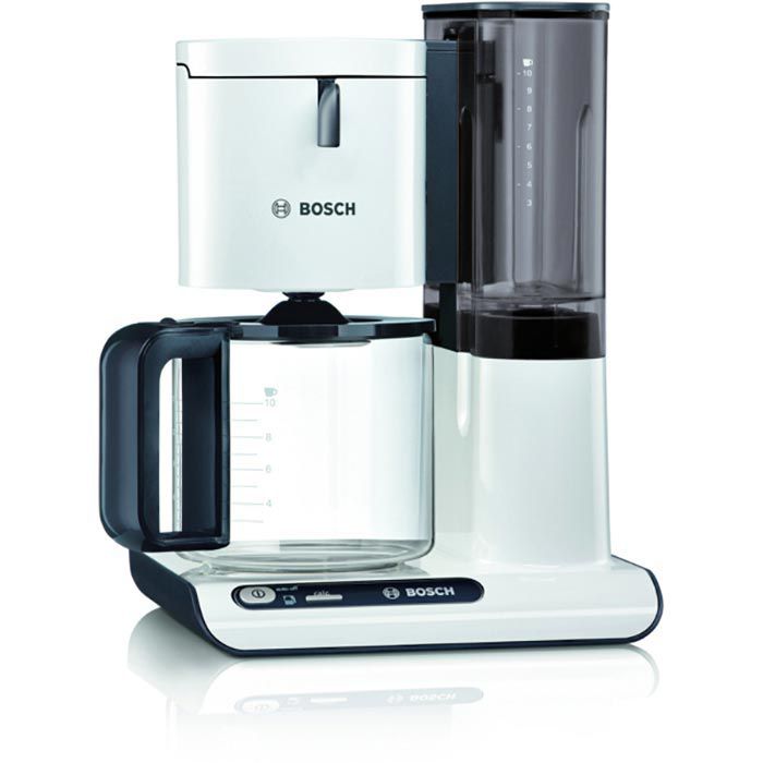 weiß, mit Styline, bis – AG Kaffeemaschine Liter, Tassen, Böttcher 1,25 TKA8011, 15 Glaskanne Bosch