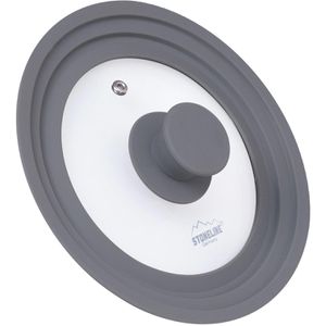 Produktbild für Topfdeckel STONELINE 13406 mit Silikonring, Universaldeckel