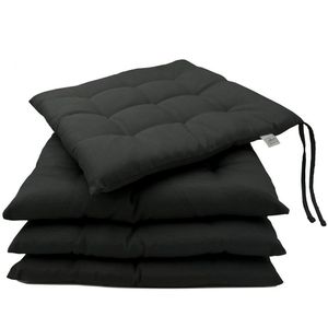 Stuhlkissen Zollner MALI, schwarz, für Innen