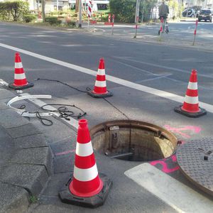 Produktbild für Leitkegel Moravia ReflexKegel EU, rot/weiß, 50cm