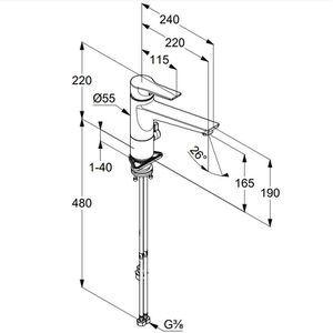 Produktbild für Küchenarmatur KLUDI MIX Multi 329060575, chrom