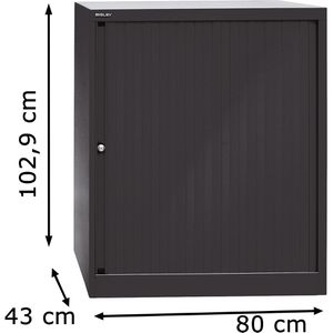 Produktbild für Rollladenschrank Bisley ET408102S, aus Metall