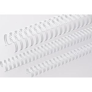 Produktbild für Drahtbinderücken Renz Ring Wire, weiß, für A4