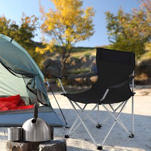 Produktbild für Campingstuhl Songmics GCB01BK, schwarz, bis 120 kg