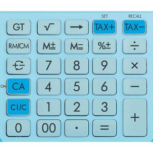 Produktbild für Taschenrechner Canon LS-125KB, MwSt-Berechnung, pastellblau