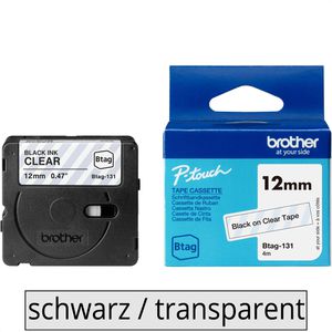 Schriftband Brother Btag-131, 12mm