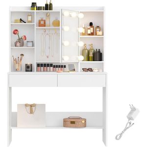 Schminktisch Vasagle RDT126W01, mit Beleuchtung