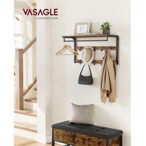 Produktbild für Wandgarderobe Vasagle LCR201B01, Metall / Holz