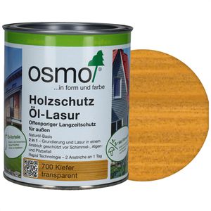 Osmo Holzlasur Holzschutz Öl-Lasur, 0,75l, außen, 700 kiefer