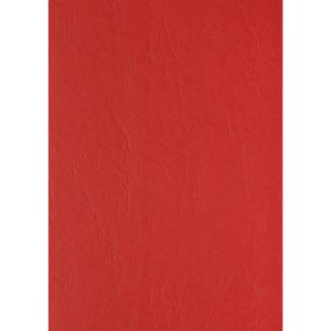 Clairefontaine Deckblätter 2701c Text und Cover, A4, Lederkarton, 270 g/m², 100 Stück, rot , 100 Stück
