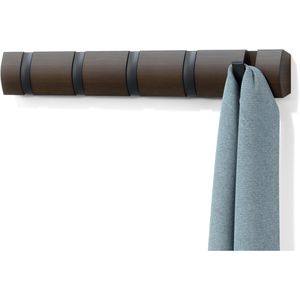 Produktbild für Garderobenleiste Umbra Flip 5, 318850-048, dunkelbraun