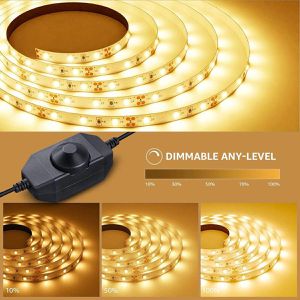 Produktbild für LED-Streifen Lepro dimmbar, warmweiß